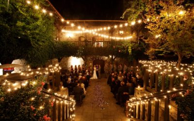 Romantic Vineyard Wedding Lighting