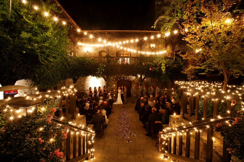 Romantic Vineyard Wedding Lighting